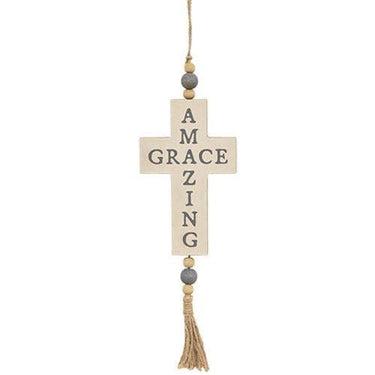 Amazing Grace Beaded Cross Ornament - The Fox Decor